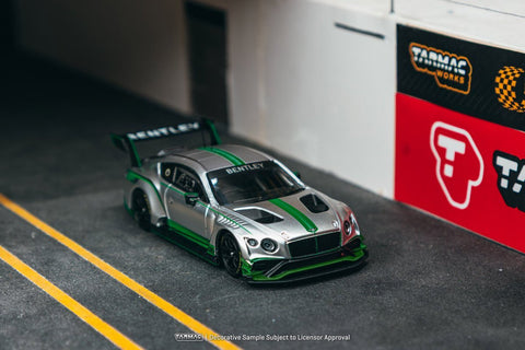 Tarmac Works 1/64 Bentley Continental GT3 Presentation – Silver – Hobby64 - GT Hobby Store