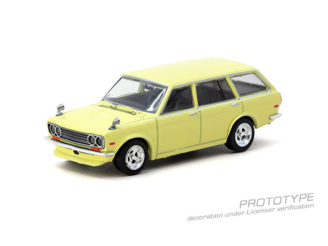 Tarmac Works 1:64 Datsun Bluebird 510 Wagon – Yellow – Global64 - GT Hobby Store