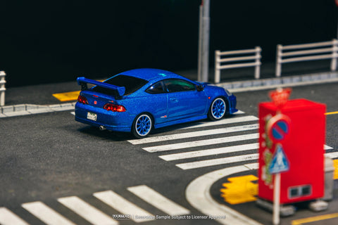 Tarmac Works 1/64 Honda Integra Type R DC5 Custom Road64 Blue Metallic - GT Hobby Store
