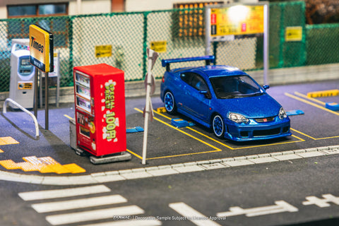 Tarmac Works 1/64 Honda Integra Type R DC5 Custom Road64 Blue Metallic - GT Hobby Store
