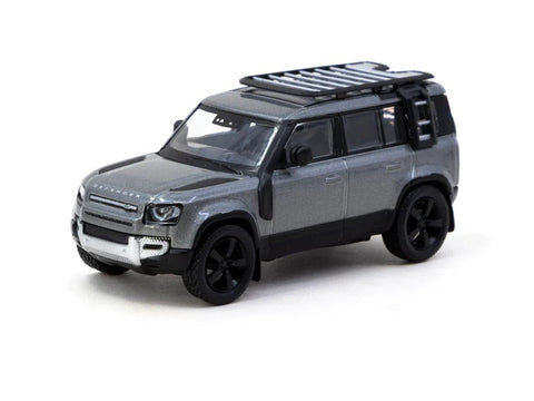 Tarmac Works 1:64 Land Rover Defender 110 – Grey Metallic – MiJo Exclusives Limited Edition - GT Hobby Store