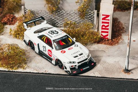 Tarmac Works 1:64 LB - ER34 Super Silhouette SKYLINE – White - Hobby64 - GT Hobby Store