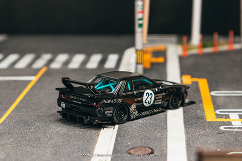 Tarmac Works 1/64 LB-KAIDO WORKS Nissan R32 Skyline – Black – Hobby64 - GT Hobby Store