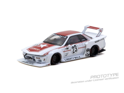 Tarmac Works 1/64 LB-KAIDO WORKS Nissan R32 Skyline Tarmac Model Car + Trading Cards Combo Set- Hobby64 - GT Hobby Store