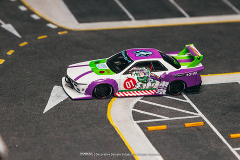 Tarmac Works 1:64 LB - Kaido Works R32 SKYLINE Disney Buzz Lightyear – White - Hobby64 - GT Hobby Store