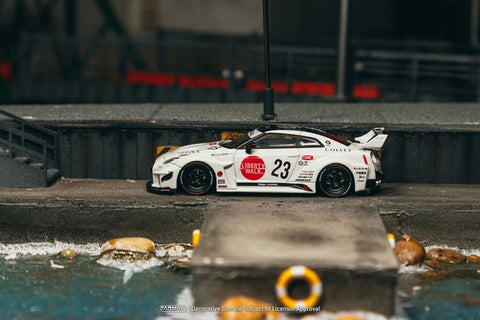 Tarmac Works 1:64 LB - Silhouette WORKS GT NISSAN 35GT - RR – White – Hobby64 - GT Hobby Store