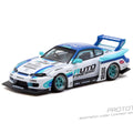 Tarmac Works 1:64 LB - Super Silhouette Nissan SILVIA (S15) Auto Finesse – White – Hobby64 - GT Hobby Store