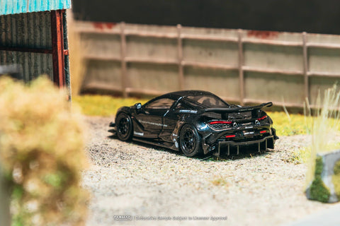 Tarmac Works 1:64 LB - WORKS 720S with extra set of wheels two stance option included – Black - GT Hobby Store