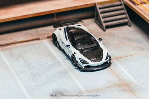 Tarmac Works 1:64 LB - WORKS 720S with extra set of wheels two stance option included – White - GT Hobby Store
