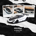 Tarmac Works 1:64 LB - WORKS 720S with extra set of wheels two stance option included – White - GT Hobby Store