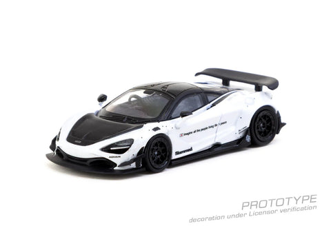 Tarmac Works 1:64 LB - WORKS 720S with extra set of wheels two stance option included – White - GT Hobby Store