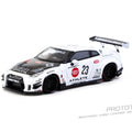 Tarmac Works 1:64 LB - WORKS NISSAN GT - R R35 type 2 With Oil Can – White - GT Hobby Store
