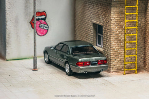 Tarmac Works 1:64 Lexus LS400 (UCF10) – Flint Grey – Mijo Exclusives - GT Hobby Store