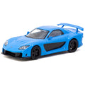 Tarmac Works 1/64 Mazda Rx-7 Veilside Fortune7 Blue Global64 - GT Hobby Store
