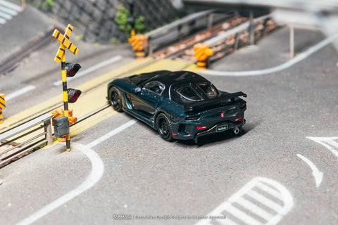 Tarmac Works 1:64 Mazda RX - 7 Veilside Fortune7 – Dark Blue – Global64 - GT Hobby Store