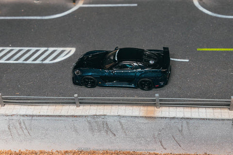Tarmac Works 1:64 Mazda RX - 7 Veilside Fortune7 – Dark Blue – Global64 - GT Hobby Store