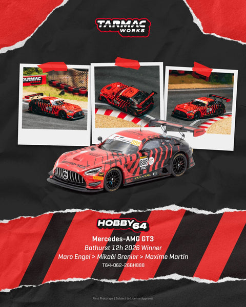 Tarmac Works 1/64 Mercedes-AMG GT3 Bathurst 12h 2026 Winner - GT Hobby Store