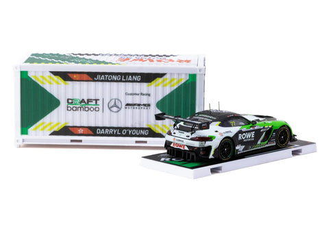 Tarmac Works 1/64 Mercedes-AMG GT3 GT World Challenge Asia 2025 - Beijing Season Finale Craft-Bamboo Racing 77 with Container HOBBY64 - GT Hobby Store