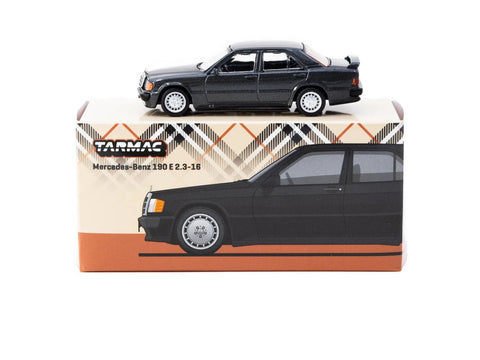 Tarmac Works 1:64 Mercedes - Benz 190 E 2.3 - 16 – Blue/Black Metallic – Global64 – MiJo Exclusives Limited Edition - GT Hobby Store