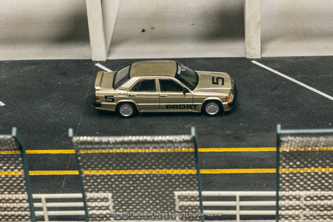 Tarmac Works 1/64 Mercedes-Benz 190 E 2.3-16 Race of Champion 1984 Alain Prost Global64 - GT Hobby Store