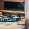 Tarmac Works 1:64 Mercedes - Benz SLS AMG Coupe Black Series – Matte Blue – Global64 – MiJo Exclusives Limited Edition - GT Hobby Store
