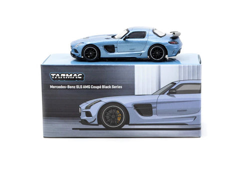 Tarmac Works 1:64 Mercedes - Benz SLS AMG Coupe Black Series – Matte Blue – Global64 – MiJo Exclusives Limited Edition - GT Hobby Store
