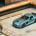 Tarmac Works 1:64 Mercedes - Benz SLS AMG Coupe Black Series – Matte Blue – Global64 – MiJo Exclusives Limited Edition - GT Hobby Store
