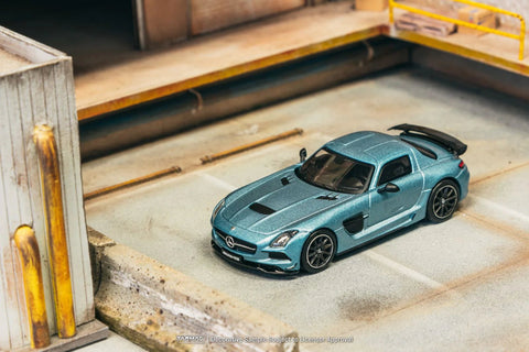 Tarmac Works 1:64 Mercedes - Benz SLS AMG Coupe Black Series – Matte Blue – Global64 – MiJo Exclusives Limited Edition - GT Hobby Store