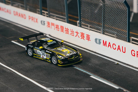 Tarmac Works 1/64 Mercedes-Benz SLS AMG GT3 Macau GT Cup 2013 Maro Engel – Hobby64 - GT Hobby Store
