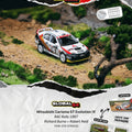 Tarmac Works 1/64 Mitsubishi Carisma GT Evolution IV RAC Rally 1997 Richard Burns / Robert Reid- Global64 - GT Hobby Store