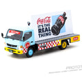 Tarmac Works 1:64 Mitsubishi Fuso Canter Coca - Cola Advertisement Truck - GT Hobby Store