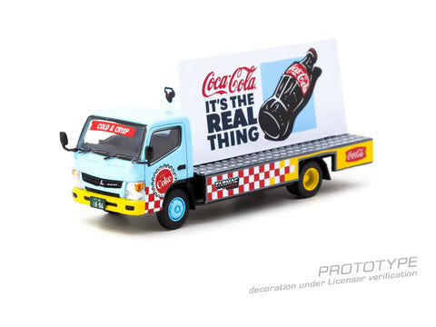 Tarmac Works 1:64 Mitsubishi Fuso Canter Coca - Cola Advertisement Truck - GT Hobby Store