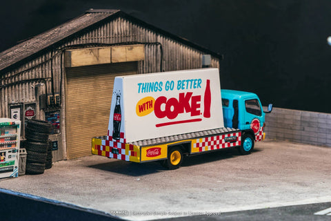 Tarmac Works 1:64 Mitsubishi Fuso Canter Coca - Cola Advertisement Truck - GT Hobby Store