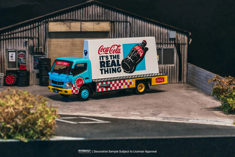Tarmac Works 1:64 Mitsubishi Fuso Canter Coca - Cola Advertisement Truck - GT Hobby Store