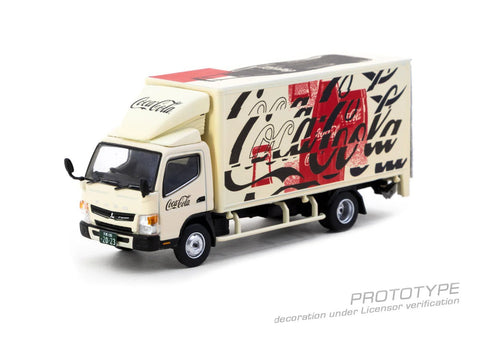 Tarmac Works 1:64 Mitsubishi Fuso Canter Coca - Cola – White – Truck64 - GT Hobby Store