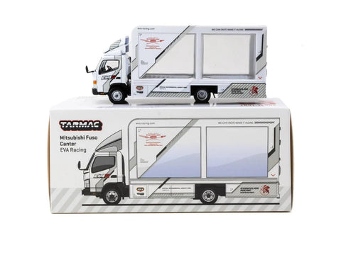 Tarmac Works 1:64 Mitsubishi Fuso Canter EVA Racing Mobile Display Truck – White – Truck64 - GT Hobby Store