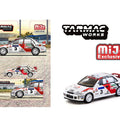 Tarmac Works 1:64 Mitsubishi Lancer Evolution II Hong Kong Beijing Rally 1994 – MiJo Exclusives Limited Edition - GT Hobby Store