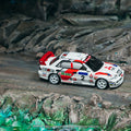 Tarmac Works 1:64 Mitsubishi Lancer Evolution III Hong Kong Beijing Rally 1996 Winner Ari Vatanen / Christian Gilbert – Global64 – Limited Edition - GT Hobby Store