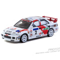 Tarmac Works 1:64 Mitsubishi Lancer Evolution III Hong Kong Beijing Rally 1996 Winner Ari Vatanen / Christian Gilbert – Global64 – Limited Edition - GT Hobby Store