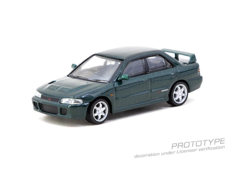 Tarmac Works 1:64 Mitsubishi Lancer GSR Evolution – Green Metallic – Global64 – MiJo Exclusives - GT Hobby Store