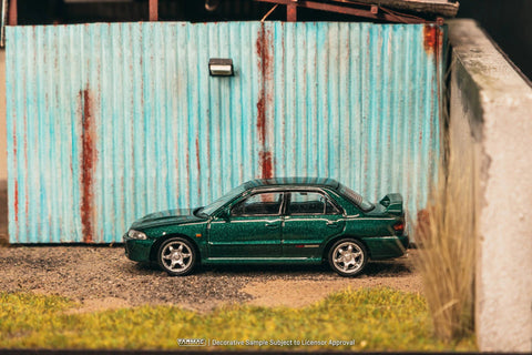 Tarmac Works 1:64 Mitsubishi Lancer GSR Evolution – Green Metallic – Global64 – MiJo Exclusives - GT Hobby Store