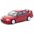 Tarmac Works 1:64 Mitsubishi Lancer GSR Evolution II with 1 Pack Trading Card Included – Red – Global 64 - GT Hobby Store