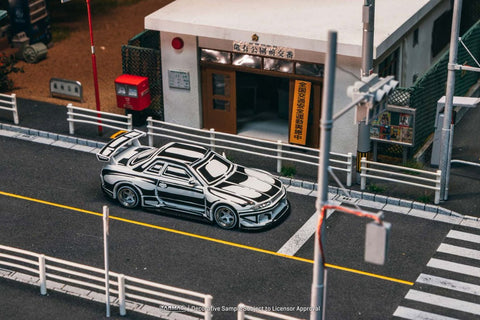 Tarmac Works 1/64 Nissan Skyline (R32) Widebody – Designed by JOSHUA VIDES – Matte White – Global64 - GT Hobby Store