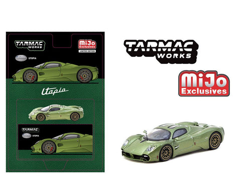 Tarmac Works 1:64 Pagani Utopia – Green Metallic – MiJo Exclusives Limited Edition - GT Hobby Store