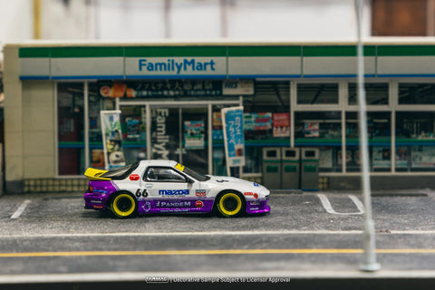Tarmac Works 1:64 Pandem Mazda RX-7 FC3S- White Purple – Hobby64 - GT Hobby Store