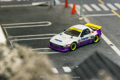 Tarmac Works 1:64 Pandem Mazda RX-7 FC3S- White Purple – Hobby64 - GT Hobby Store