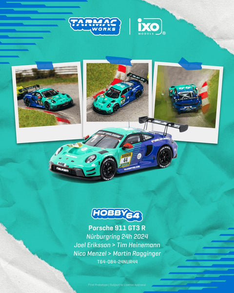Tarmac Works 1:64 Porsche 911 GT3 R Nürburgring 24h 2024 Joel Eriksson / Tim Heinemann / Nico Menzel / Martin Ragginger - Hobby64 - GT Hobby Store