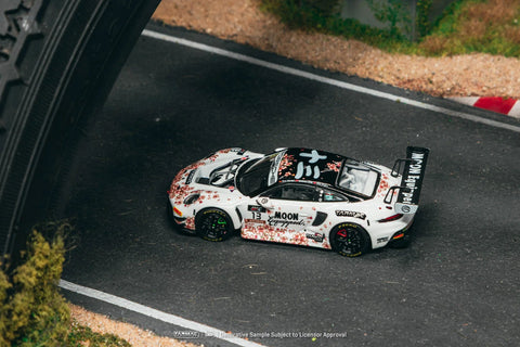 Tarmac Works 1:64 Porsche 911 GT3 R Suzuka 1000km – Intercontinental GT Challenge 2025 Phantom Global Racing Sun Jingzu / Adderly Fong / Nico Menzel Model Car + Trading Cards Combo Set - GT Hobby Store