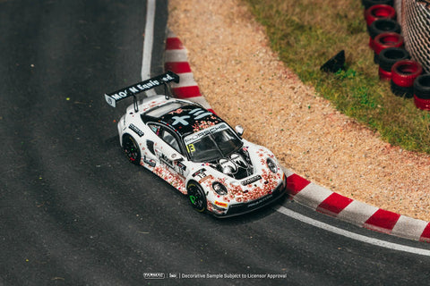 Tarmac Works 1:64 Porsche 911 GT3 R Suzuka 1000km – Intercontinental GT Challenge 2025 Phantom Global Racing Sun Jingzu / Adderly Fong / Nico Menzel Model Car + Trading Cards Combo Set - GT Hobby Store