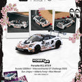 Tarmac Works 1:64 Porsche 911 GT3 R Suzuka 1000km – Intercontinental GT Challenge 2025 Phantom Global Racing Sun Jingzu / Adderly Fong / Nico Menzel Model Car + Trading Cards Combo Set - GT Hobby Store